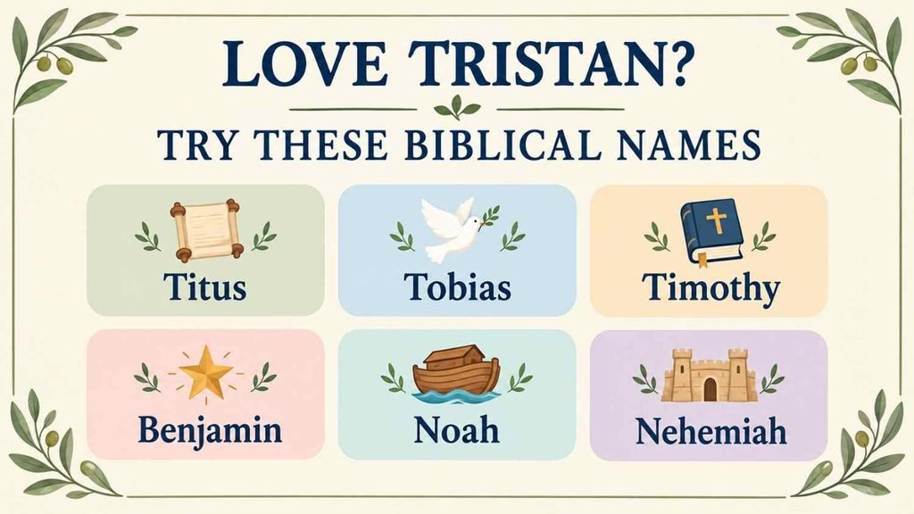 Biblical baby boy names list for parents curious about the meaning of Tristan in the Bible