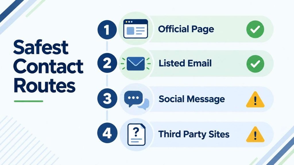 Infographic ranking safe ways for thestripesblog contact frank fisher from official page to third party sites